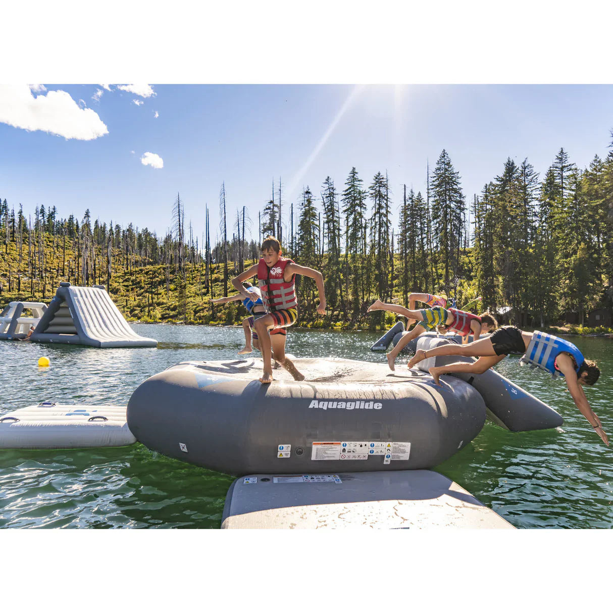 Aquaglide - Ricochet Bouncer 12.0 Aquapark - Water Bouncers - Reinforced - 585221134