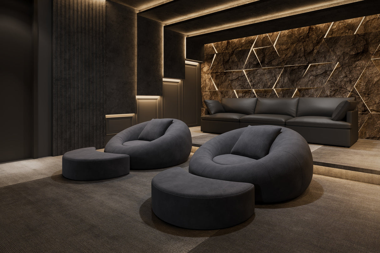 Grace Fabric Cuddle Seat with Footrest