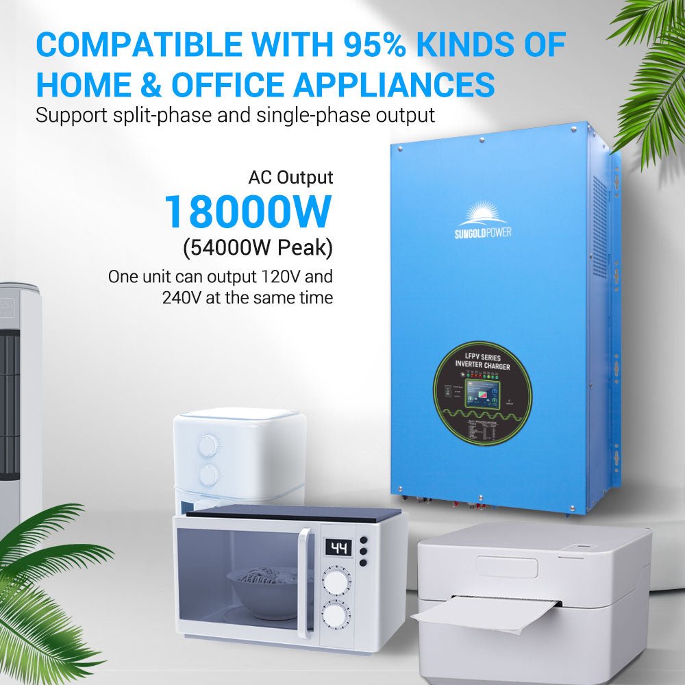 12000W/ 15000W/ 18000W 48V Split Phase Pure Sine Wave Inverter Charger