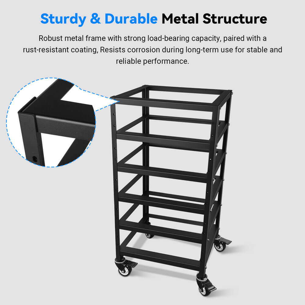SunGoldPower 5-Layer Battery Rack for 3U Server Rack Battery