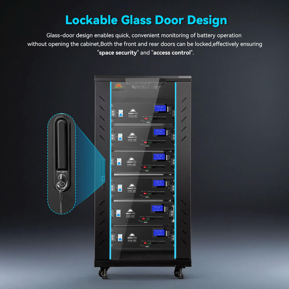 Enclosed Battery Cabinet 6 Slot with Bus Bar for SG48100P/ SGH48100T