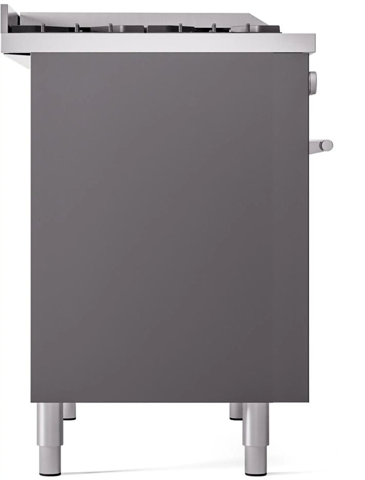 ILVE Professional Plus II 40-Inch Freestanding Natural Gas Dual Fuel Range with 6 Sealed Burner in Matte Graphite (UPD40FWMPMG)