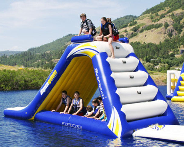 Aquaglide Freefall Extreme Aquapark Climbing Wall and Waterslide
