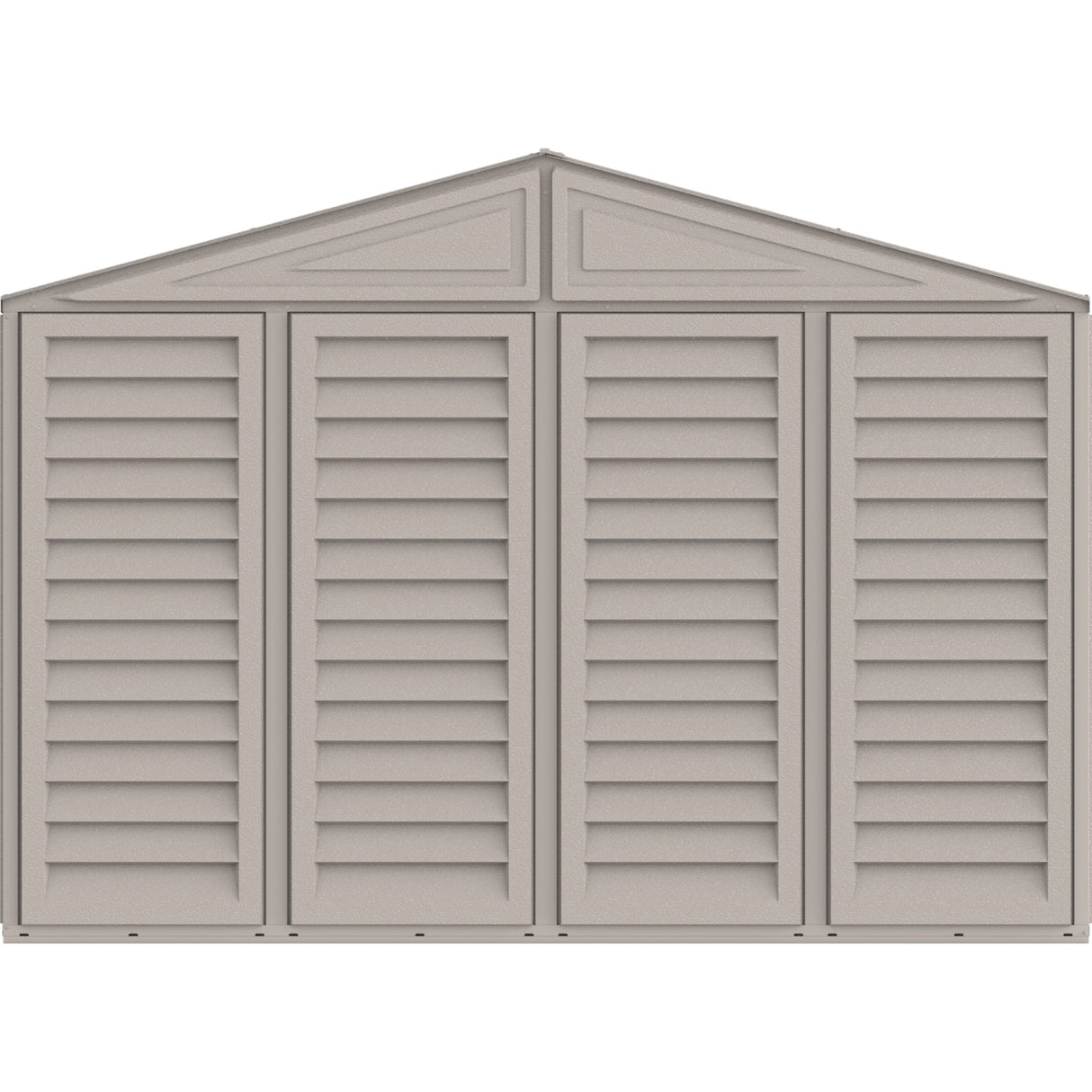 10.5×23 ft Vinyl Garage, Vinyl Storage Shed with Foundation, 2 Windows & Side Doors