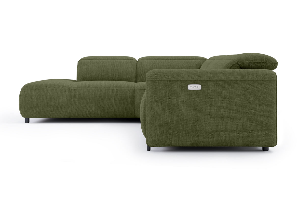 Octavia Fabric Reclining Corner Sectional Cloud Sofa