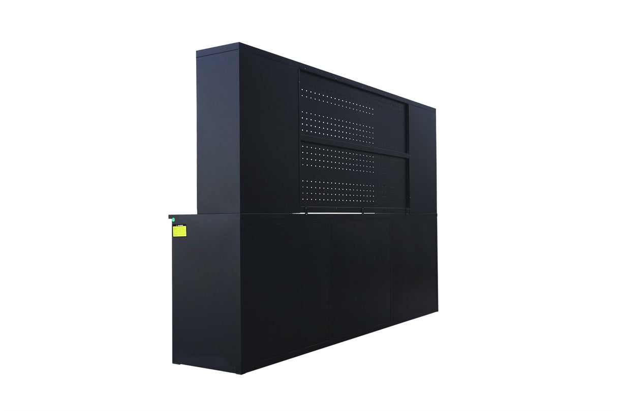 10ft Workbench Cabinet(40 Drawers,1 Pegboard & 2 Cabinets)