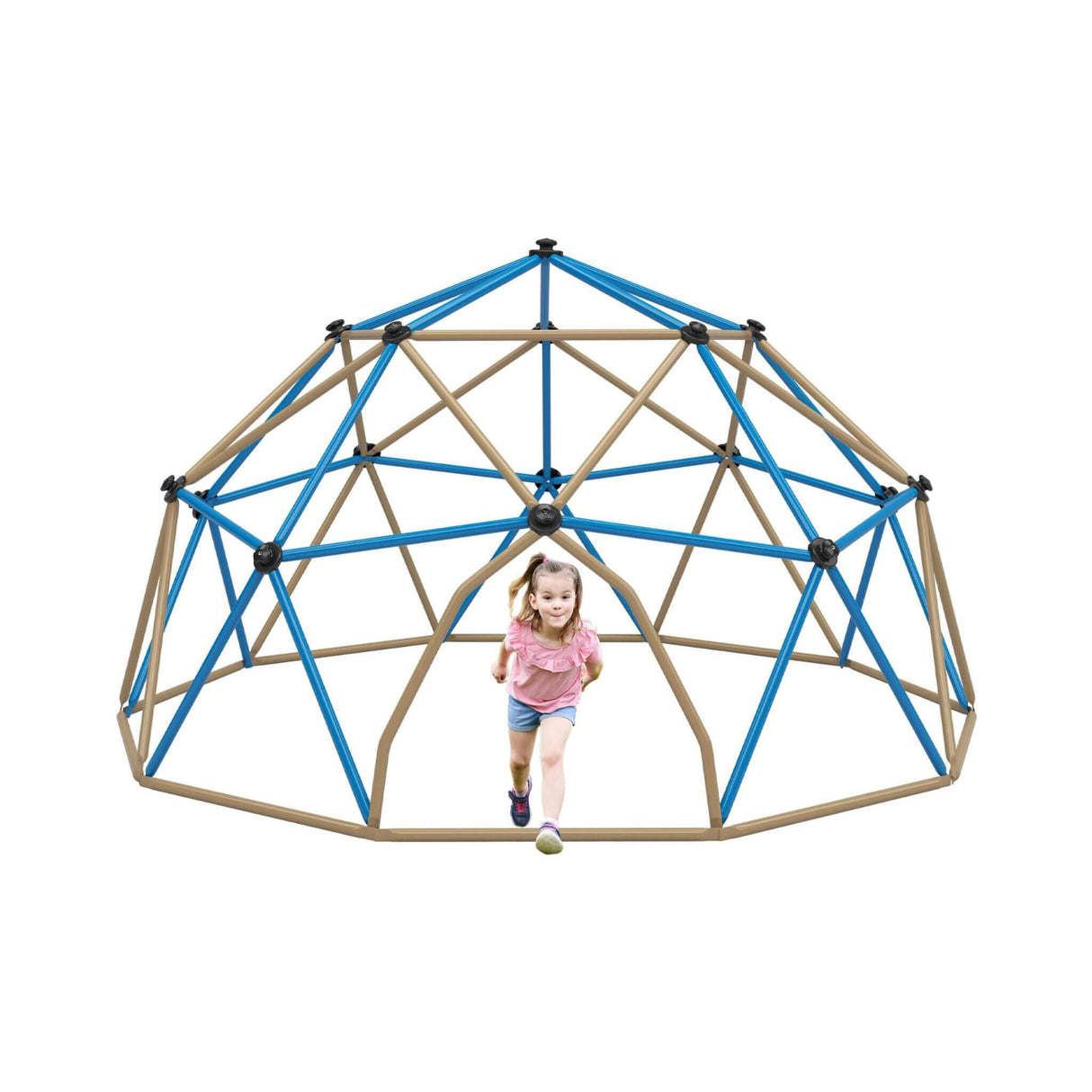 13FT Kids Climbing Jungle Gym Geometric Playground Dome Tower, 1000LBS (SAK83512)