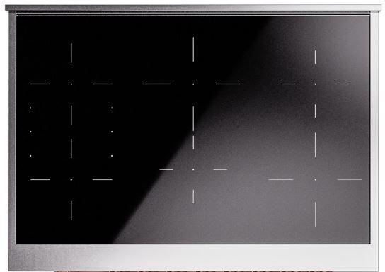 ILVE Nostalgie II 36-Inch Limited Edition Induction Range in White with Brass Trim (UPI366NMPWHG)
