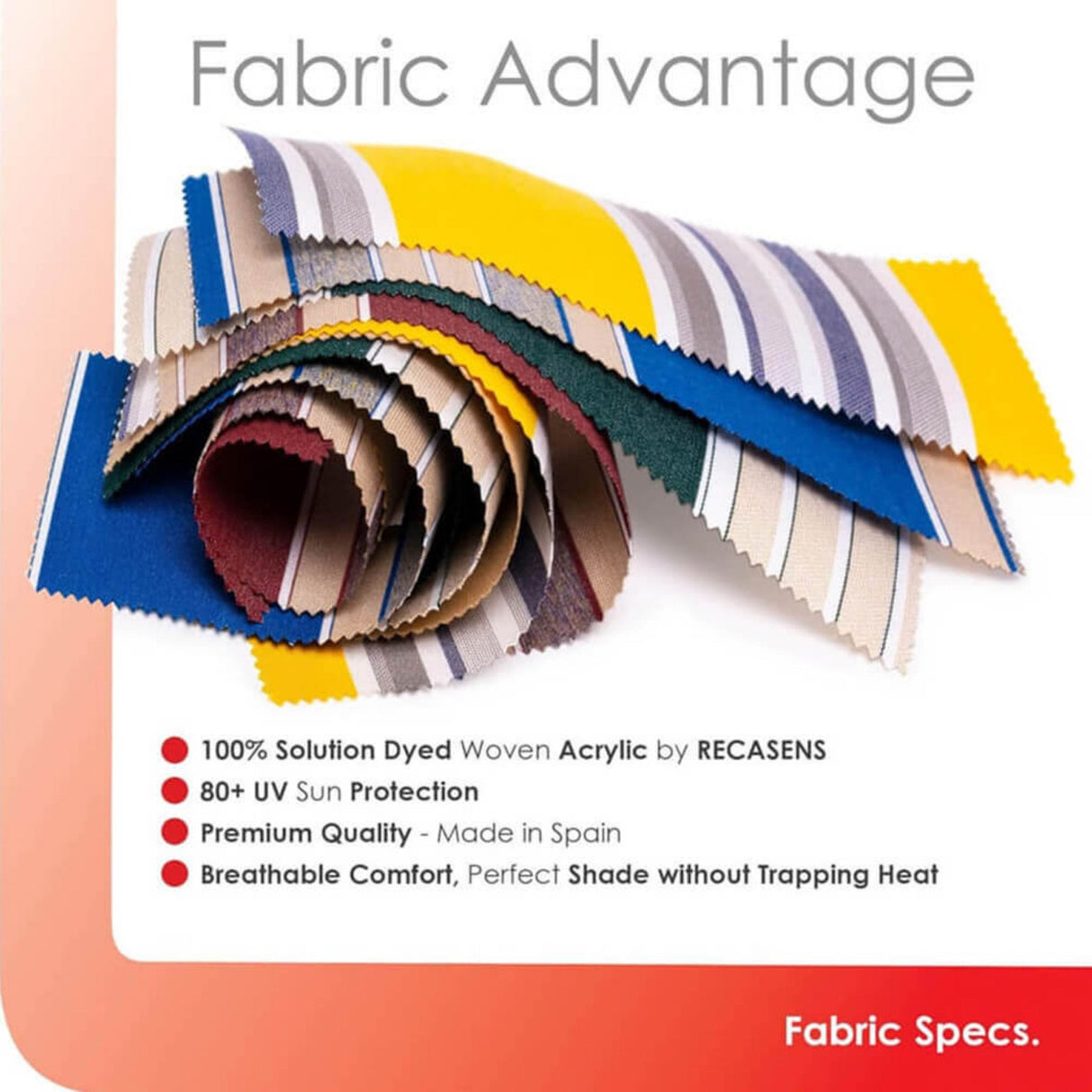 Advaning Luxury Series Fully Assembled Retractable Sun Shade Canopy Awning (SAK31549)