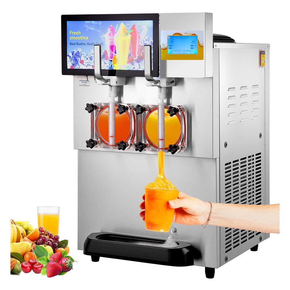 16L Commercial Double Frozen Margarita Ice Slushie Drink Maker Machine, 1155W (SAK95281)