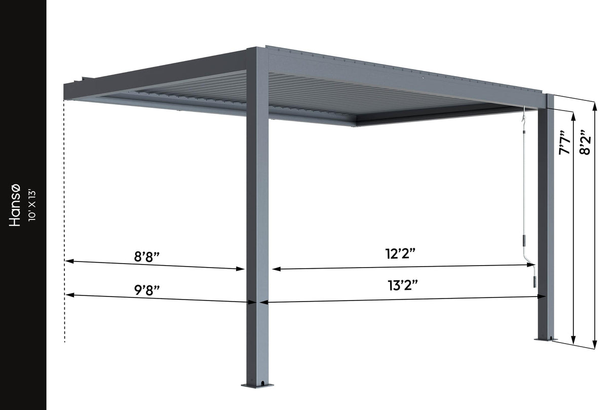 Hansø Aluminum Pergola Kit