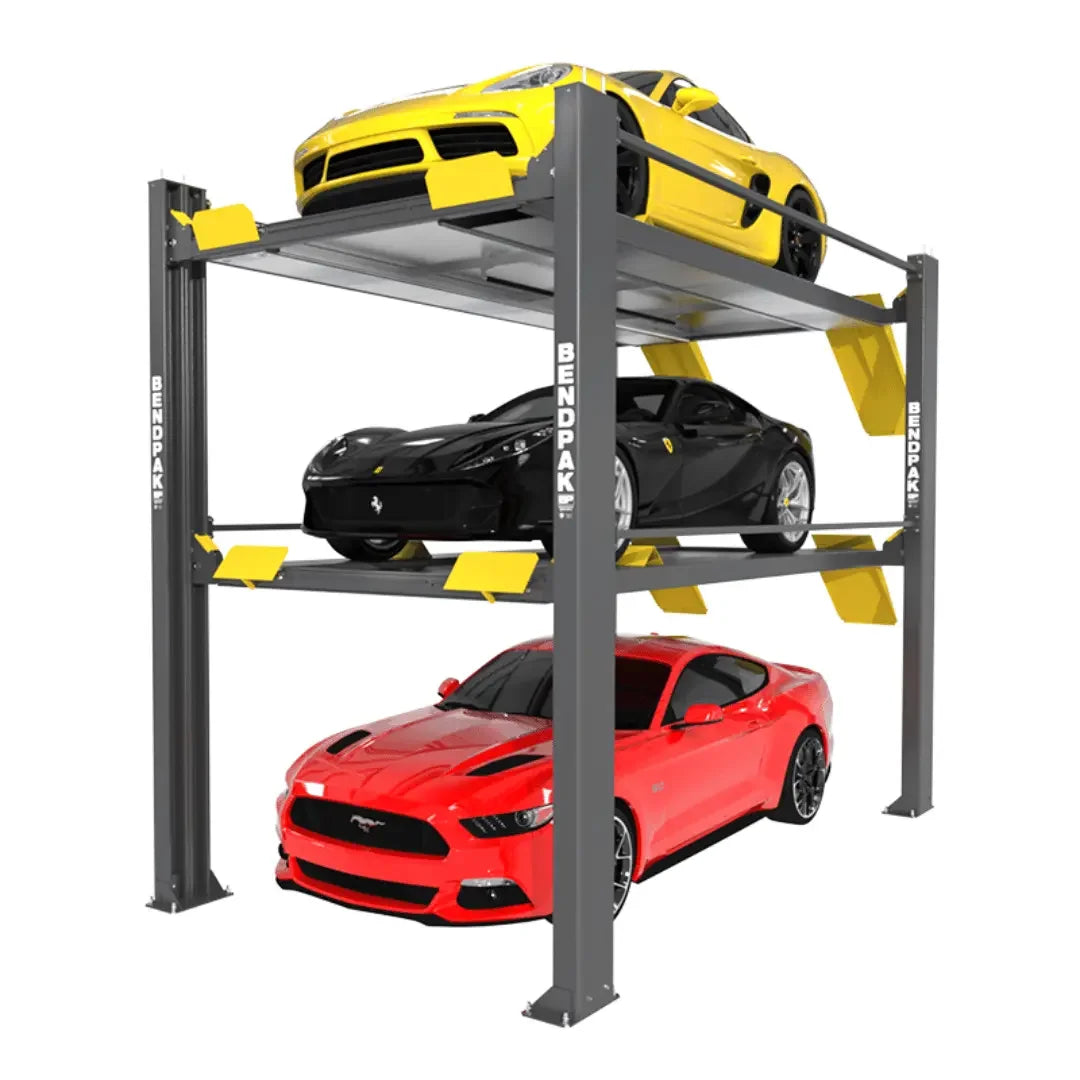 Three Level BendPak Parking Lift HD-973P 9,000 and 7,000 Lb. Capacity