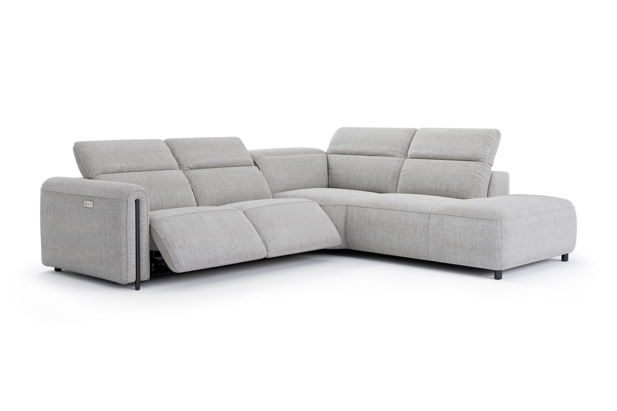 Octavia Fabric Reclining Corner Sectional Cloud Sofa