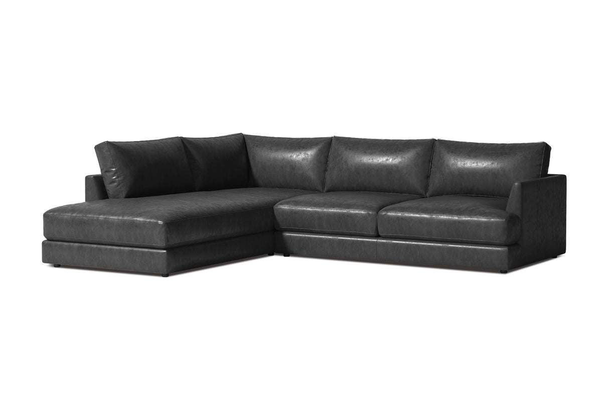 Serena Leather Sectional Sofa