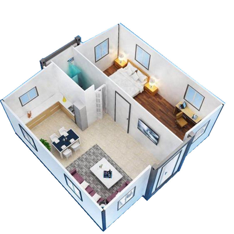 Onyx Retreat - 20' Expandable Container Home | 1 Bedroom, Full Bath, Kitchen, Dining + Living Room | 390 SF Tiny Home