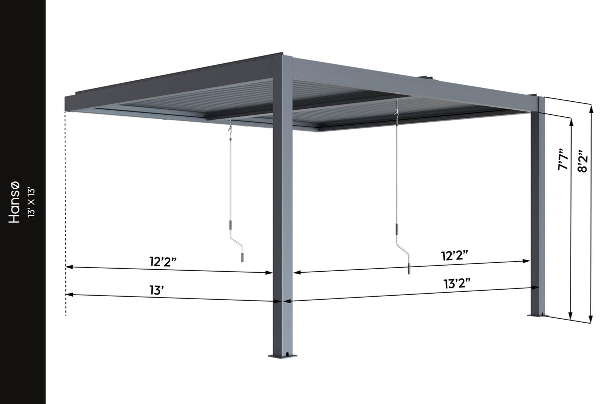 Hansø Aluminum Pergola Kit