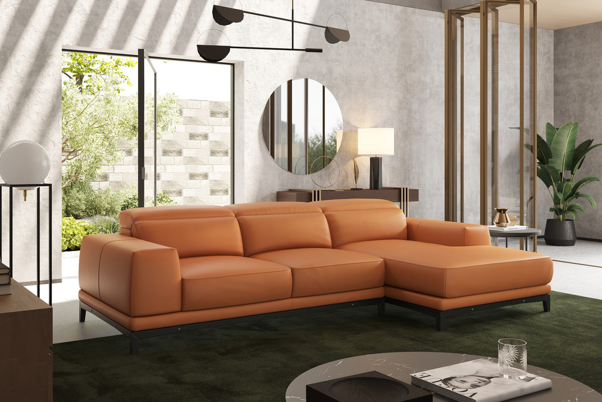 Valletta Leather Sectional Sofa
