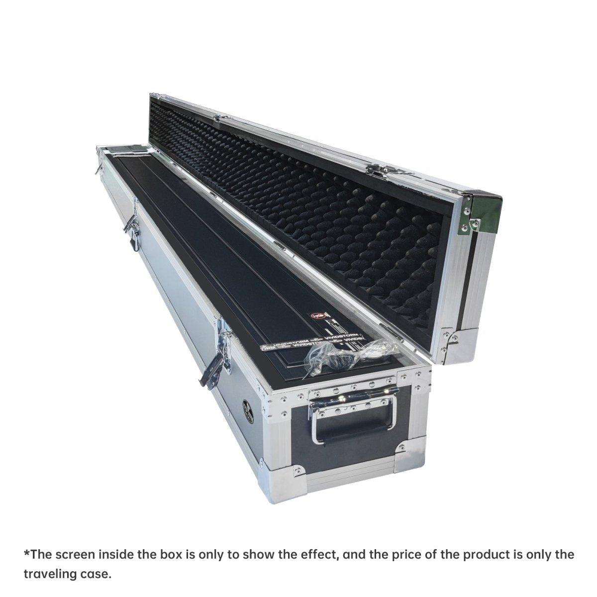 BUNDLE VIVIDSTORM S PRO / S PRO P Motorized Tension Floor Rising UST ALR Projector Screen & Heavy Duty Aluminium Travelling Case