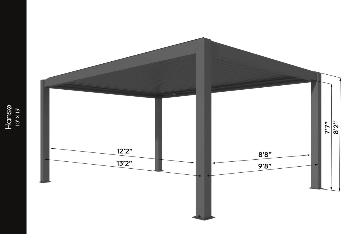 Hansø Aluminum Pergola Kit