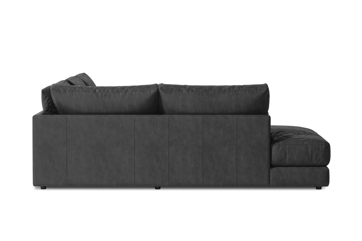 Serena Leather Sectional Sofa