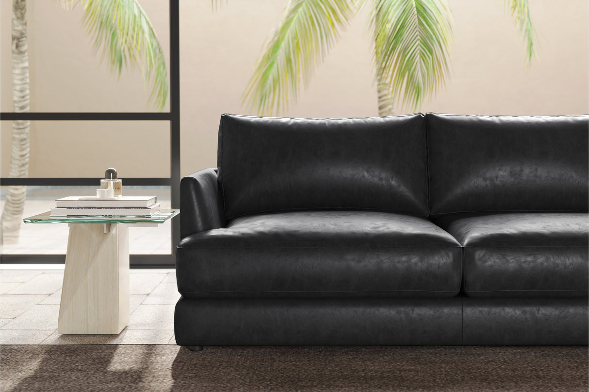 Serena Leather Sectional Sofa