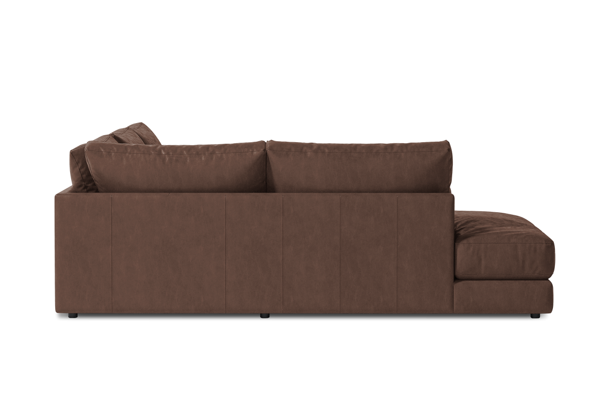 Serena Leather Sectional Sofa