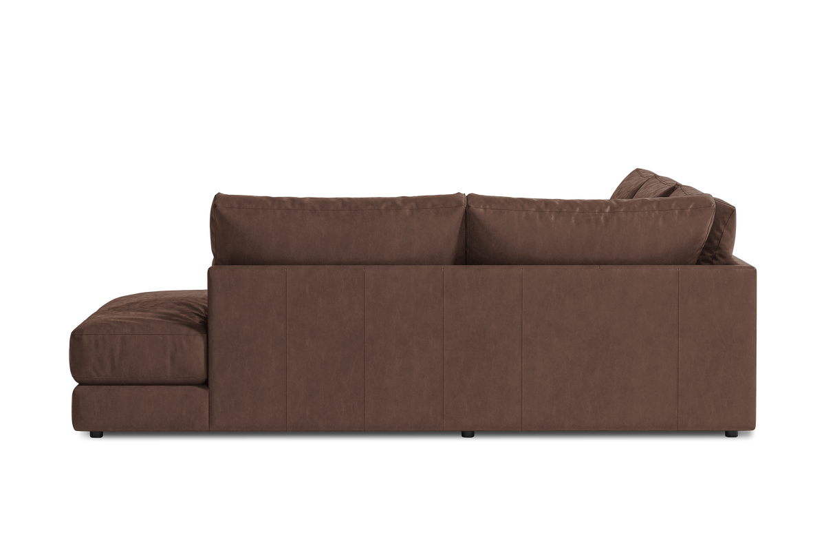 Serena Leather Sectional Sofa
