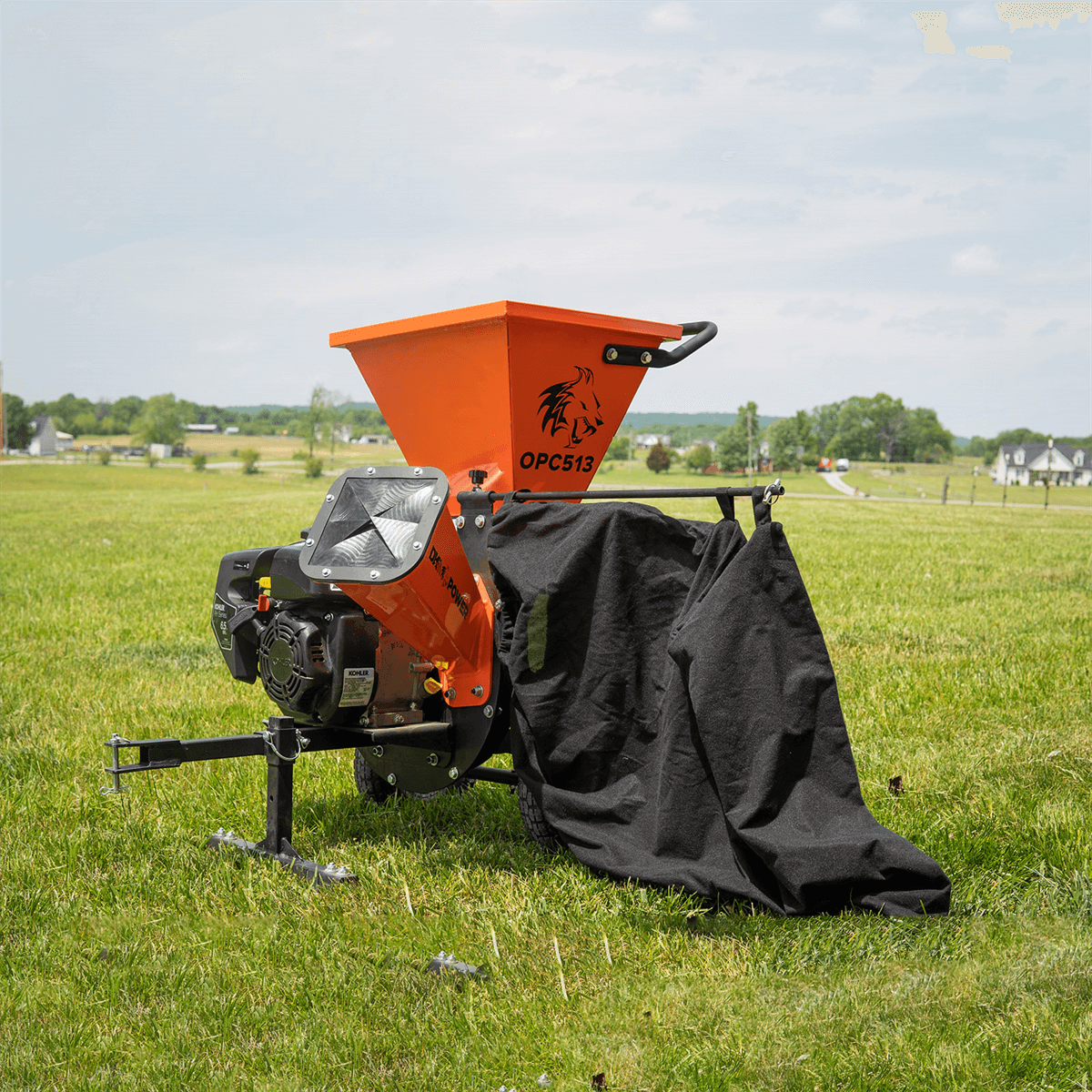 3" 6.5 Hp 196cc Disk Chipper Shredder With Chip Bag