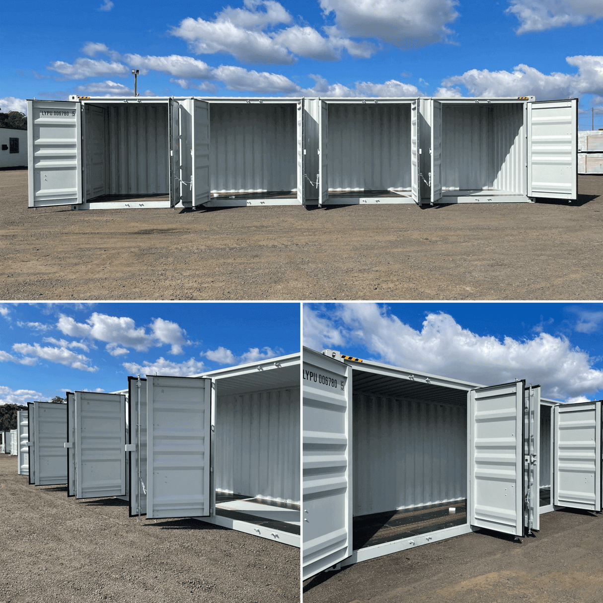 40ft High Cube Container with 4 Side Doors