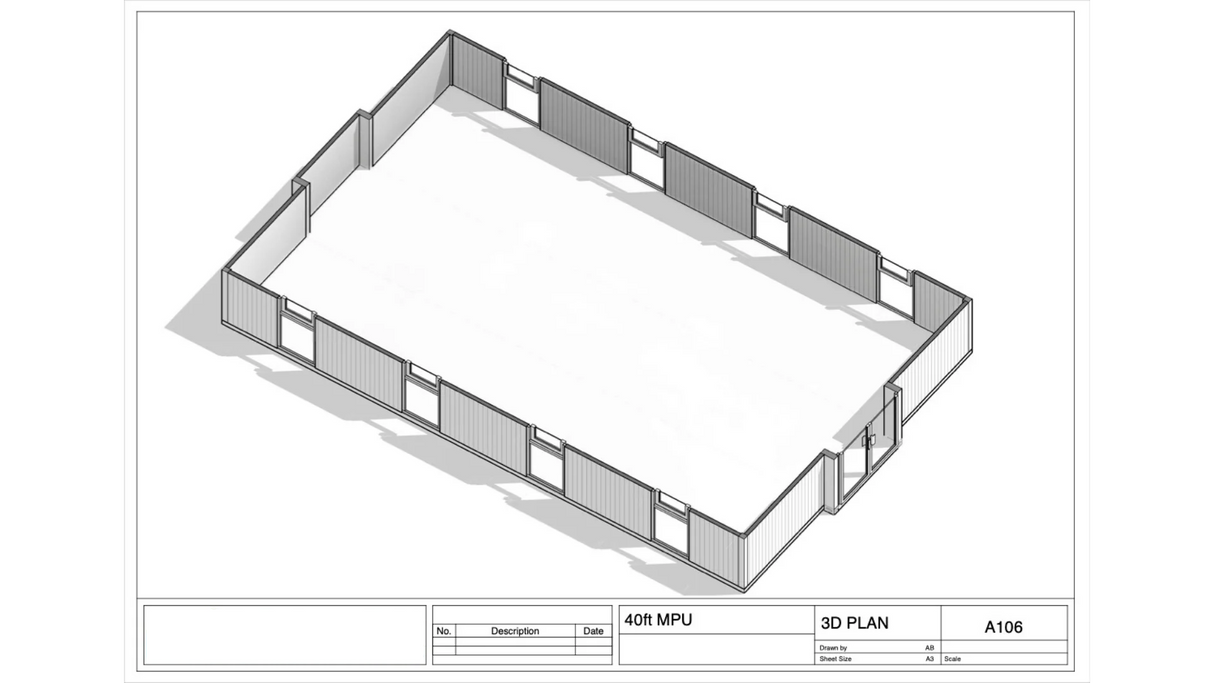 Arctic Haven - 40' Expandable Container Studio | Portable Off-Grid Office Workspace
