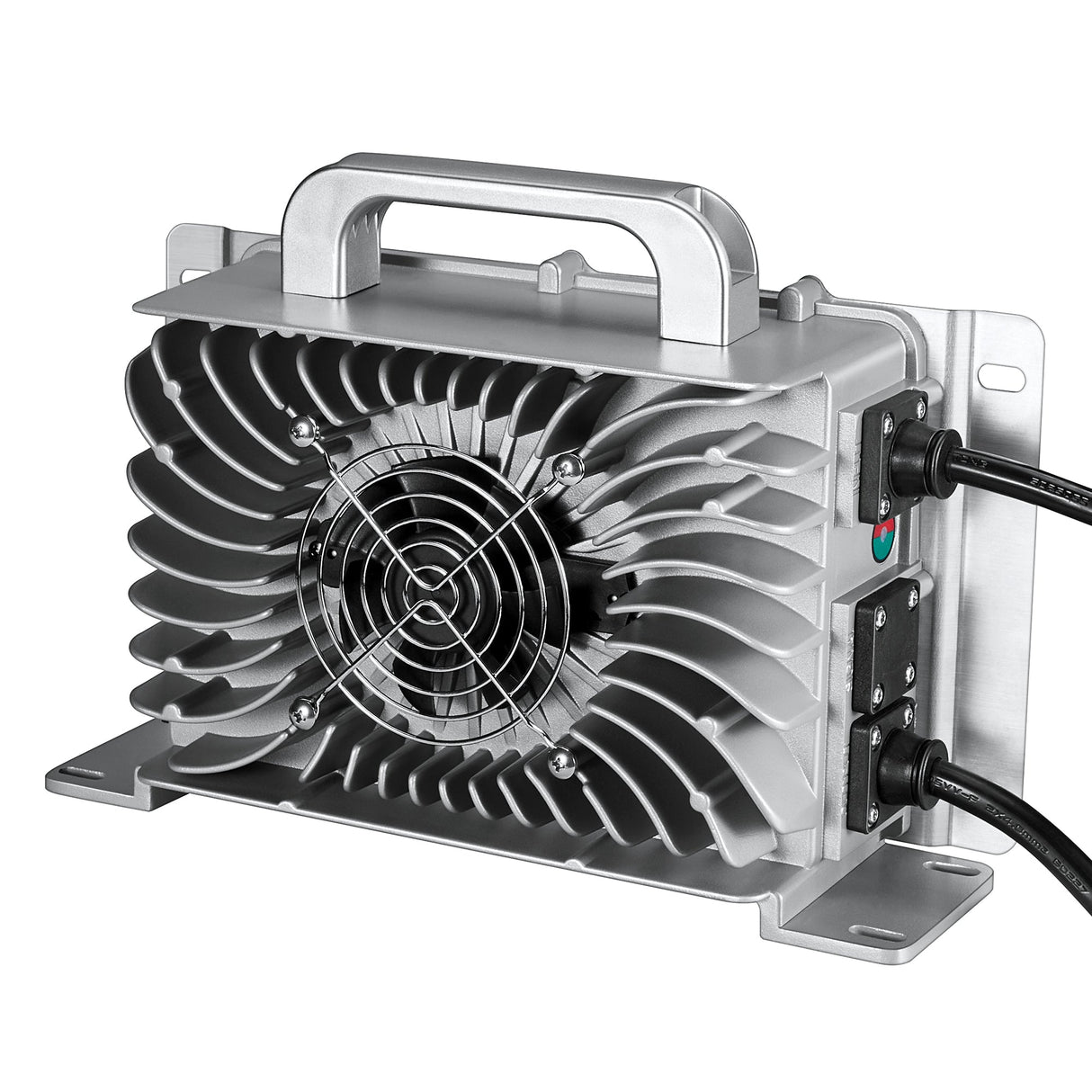 48V (57.6V) Waterproof LiFePO4 Charger | 20A / 25A, 100-240V AC, 8-in-1 Protection, Fan-Cooled