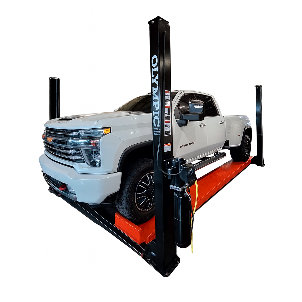 Olympic 4PXL-10 “The Dually” Portable 10,000 lb. Maintenance & Storage Four Post Lift