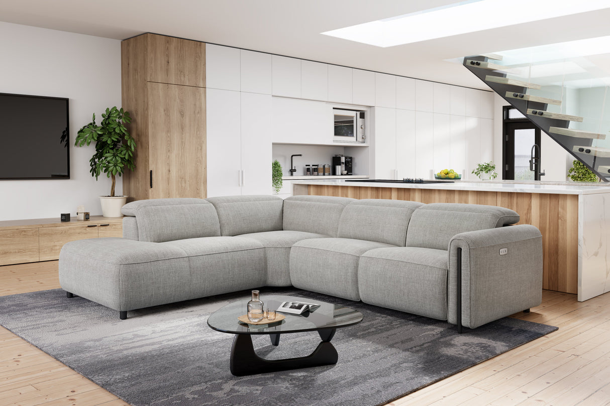 Octavia Fabric Reclining Corner Sectional Cloud Sofa