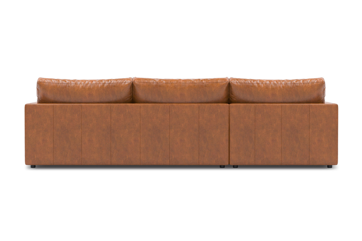Serena Leather Sectional Sofa