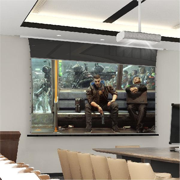 VIVIDSTORM PRO A Slimline Motorized Tension UST ALR Projector screen– Classic Version