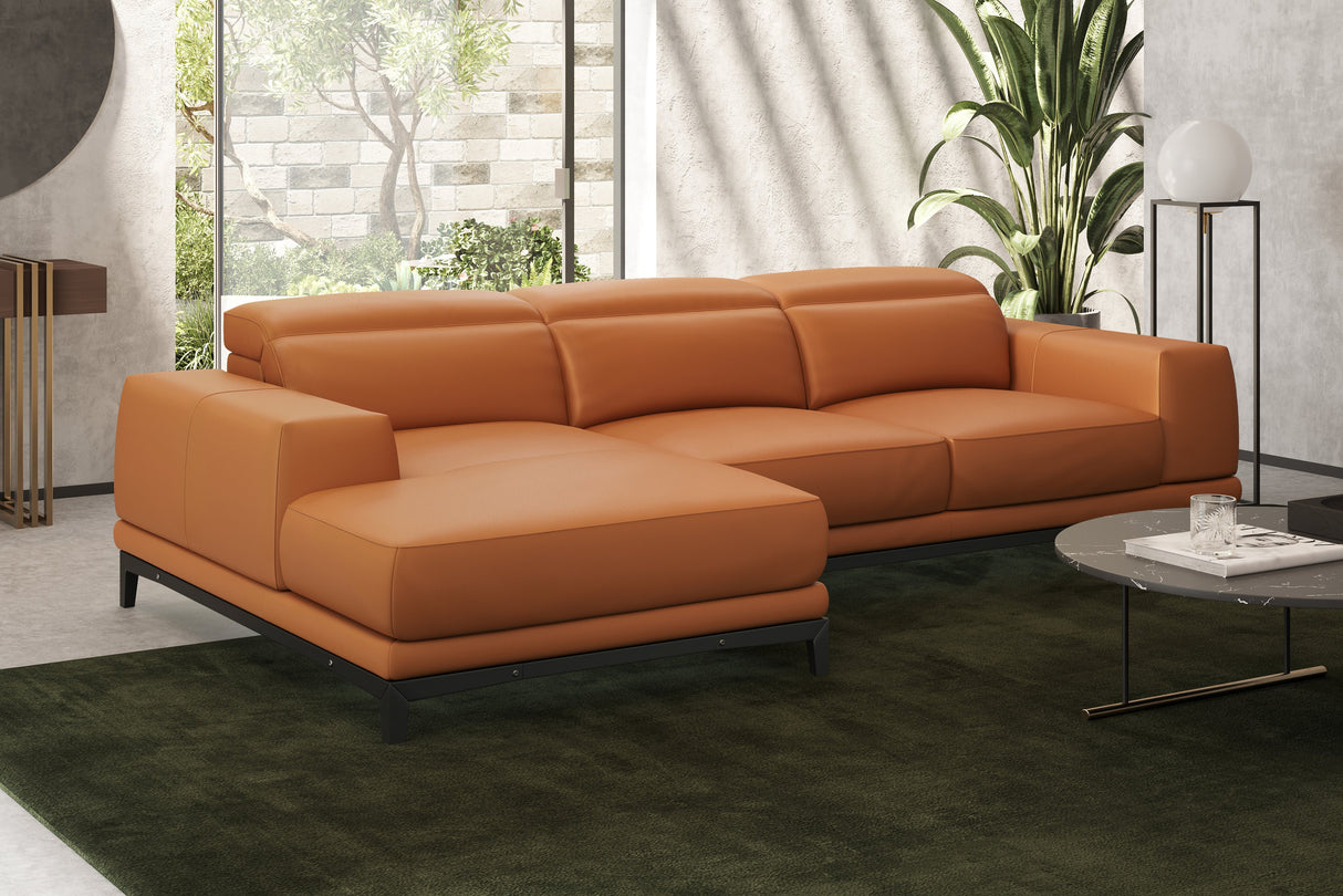 Valletta Leather Sectional Sofa