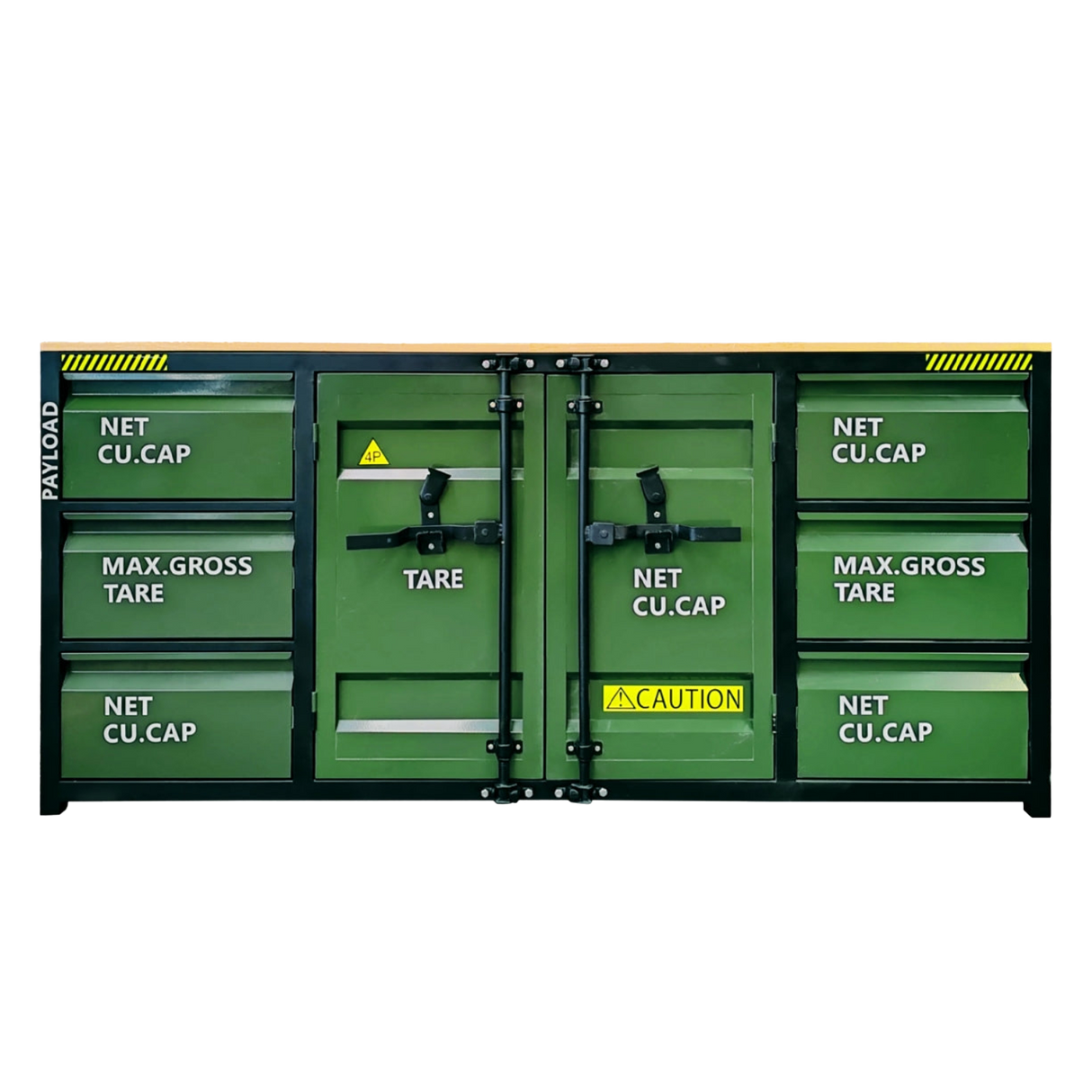 6.5ft Workbench Cabinet with 6 Drawers and 2 Cabinets