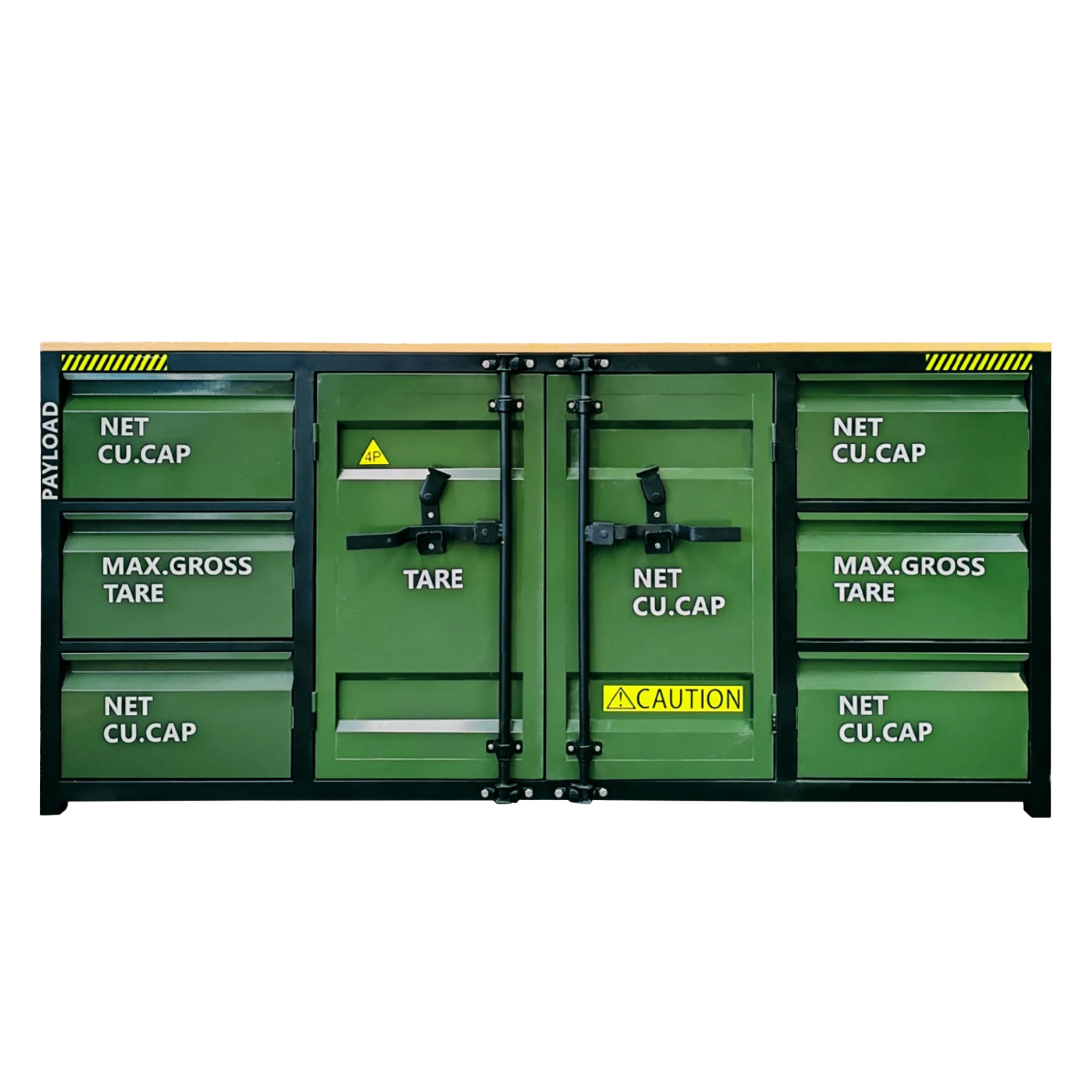 6.5ft Workbench Cabinet with 6 Drawers and 2 Cabinets