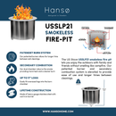 Smokeless Pergola Fire Pit with Ash Shovel