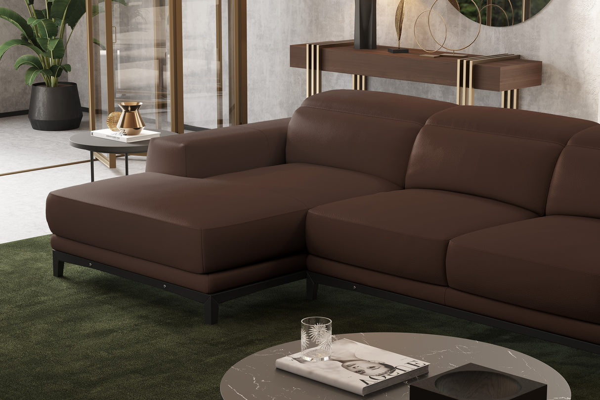 Valletta Leather Sectional Sofa