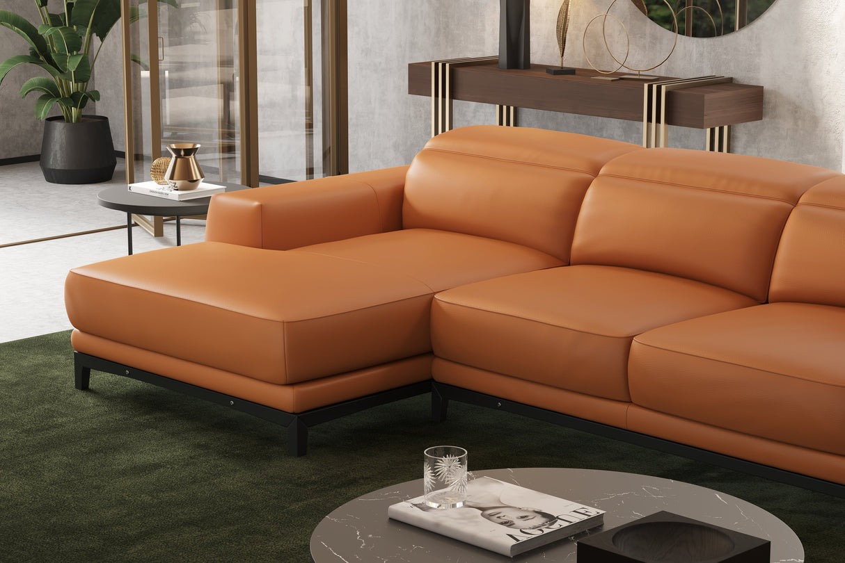 Valletta Leather Sectional Sofa