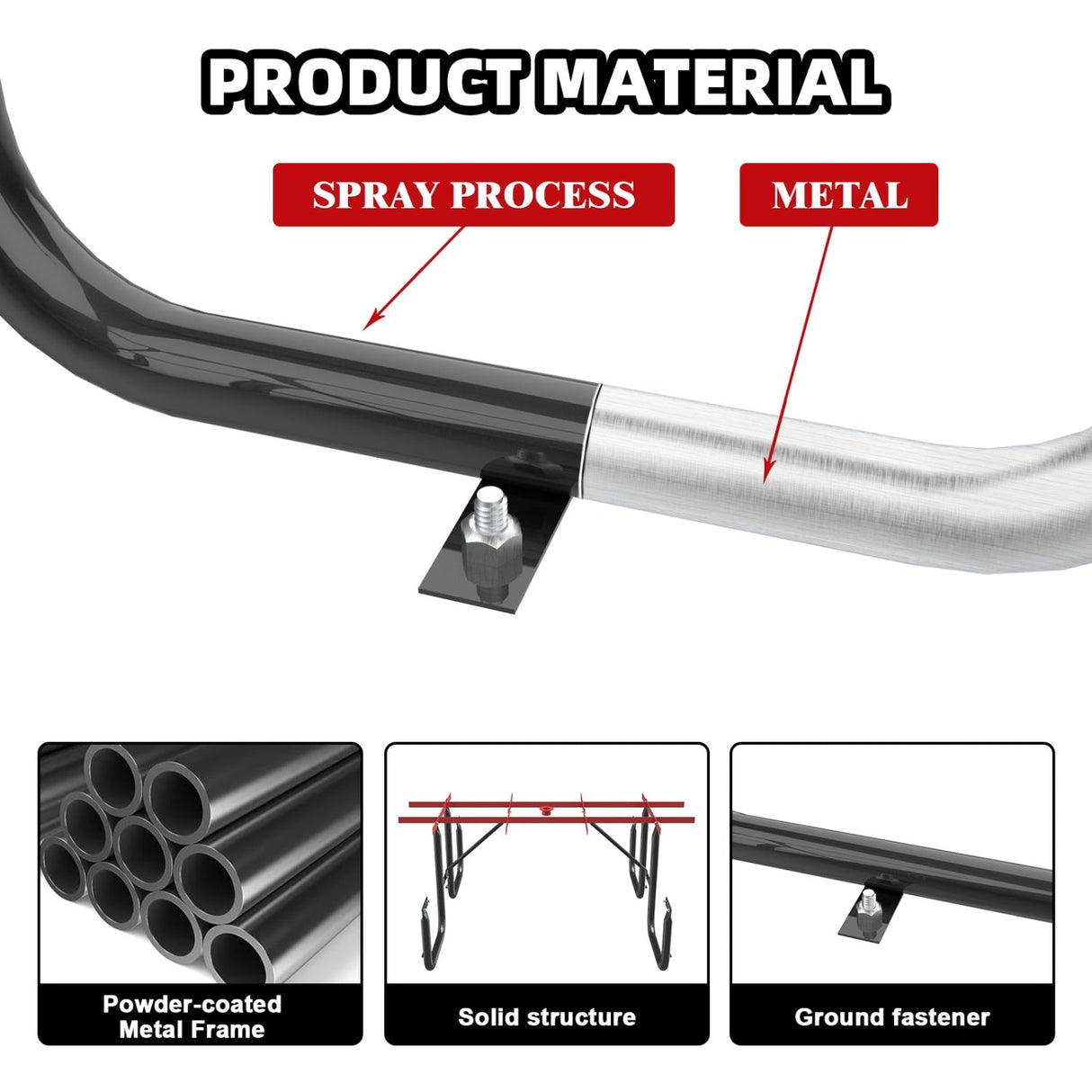 6ft Rectangle Picnic Table With Umbrella Hole
