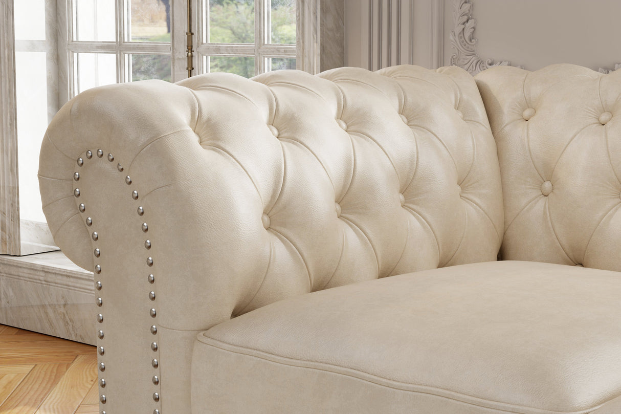 Parma Leather Chesterfield Sofa