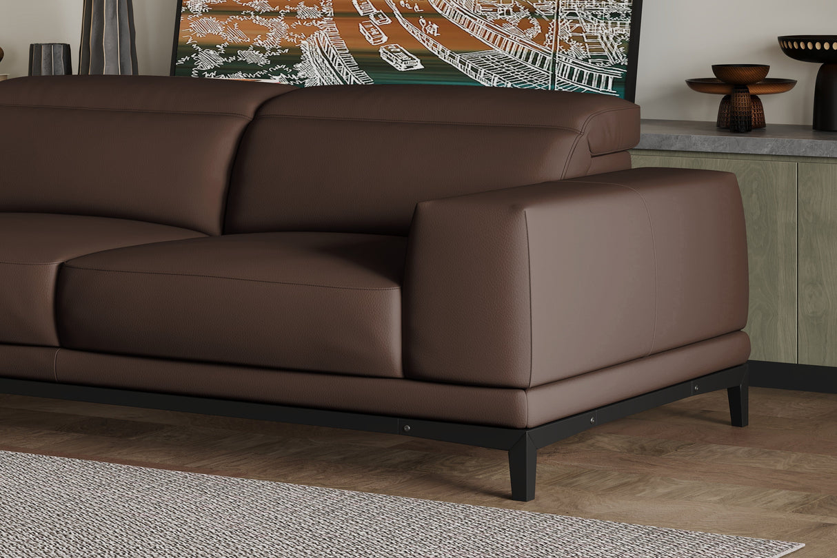 Valletta Leather Sectional Sofa