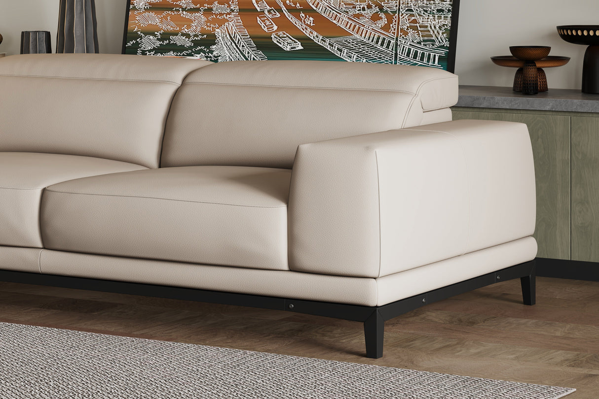 Valletta Leather Sectional Sofa