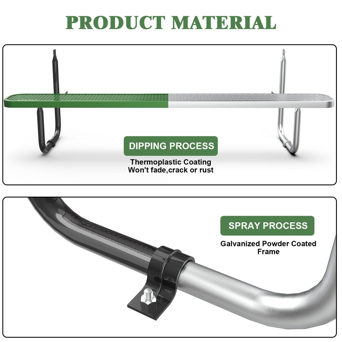8ft Rectangle Picnic Table With Umbrella Hole