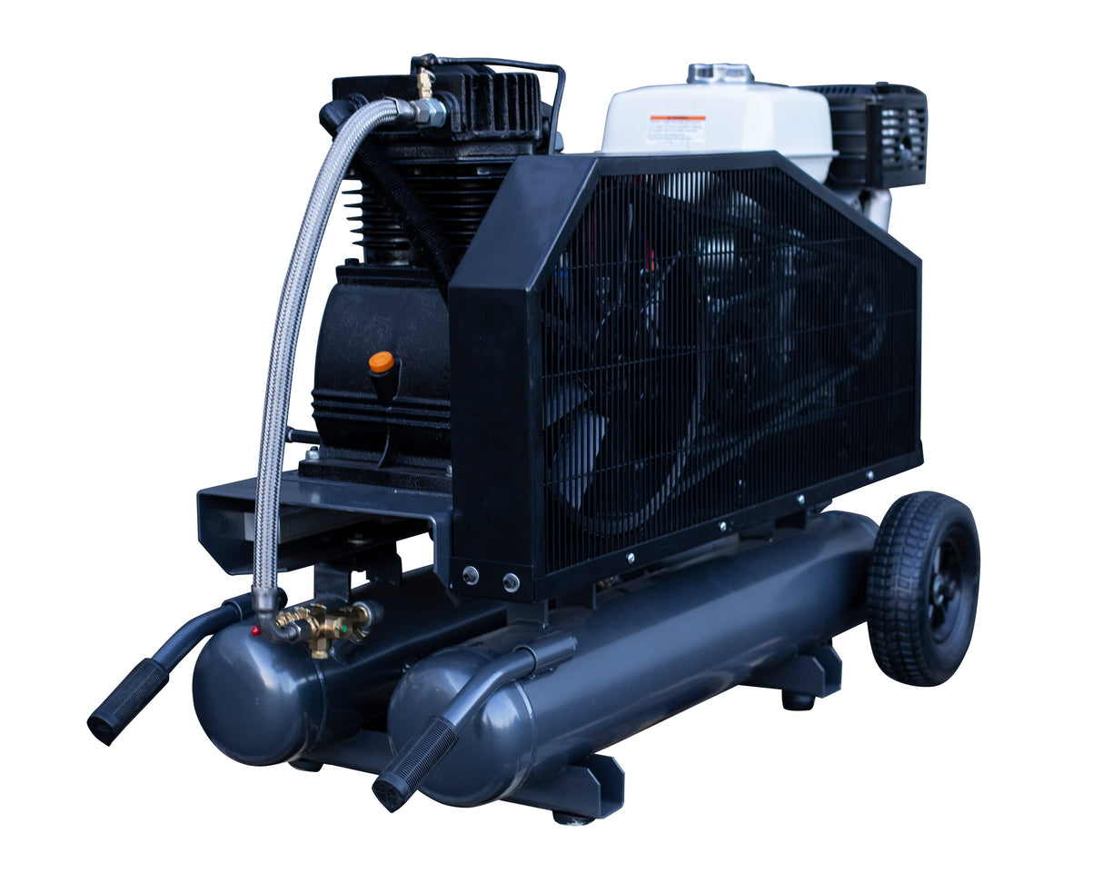 BE Power 16 CFM @ 175 PSI Gas Air Compressor / Generator with Honda GX390 Engine - AC138HEG2