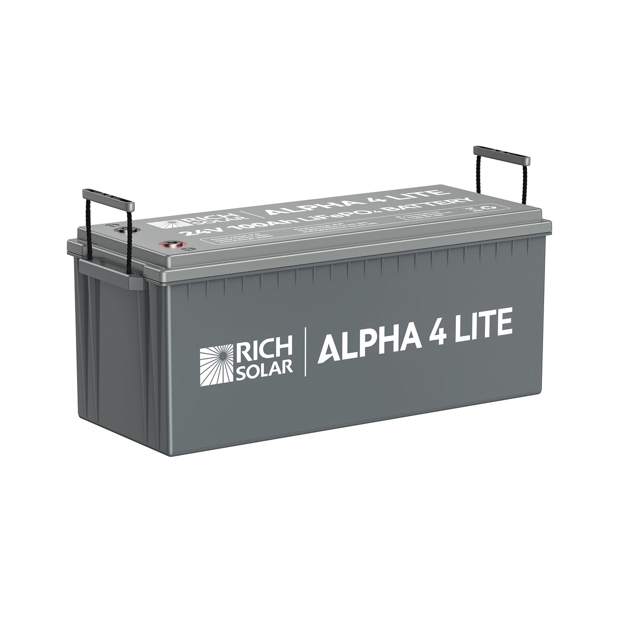 ALPHA 4 LITE | 24V 100Ah LiFePO4 Battery | Fast-Charging 24V Lithium Battery for RVs, Trailers, Vans, Boats, Off-Grid, Backup | 4,000 Lifetime Cycles | Best Value