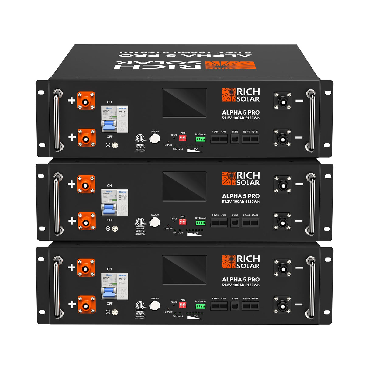 ALPHA 5 PRO | 51.2V 100Ah LiFePO4 Battery | Premium 48V Server Rack Lithium Battery for Residential, Commercial, RVs, Off-Grid | 7,000 Lifetime Cycles | 10 Year Warranty | UL1973, UL9540A Certified