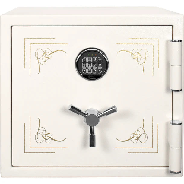 Barska 1.91 cubic ft keypad fireproof jewelry safe, white